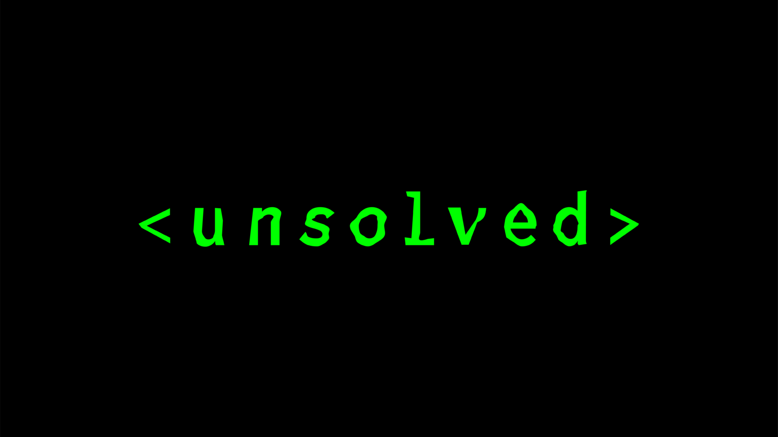Unsolved
